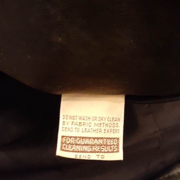 R. Sherman leather coat - Picture 6 of 7
